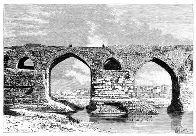 De Brug van Dezful, Iran door Armand Kohl