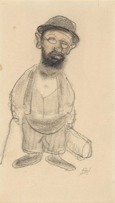 Portret van Henri de Toulouse-Lautrec door Armand Rassenfosse