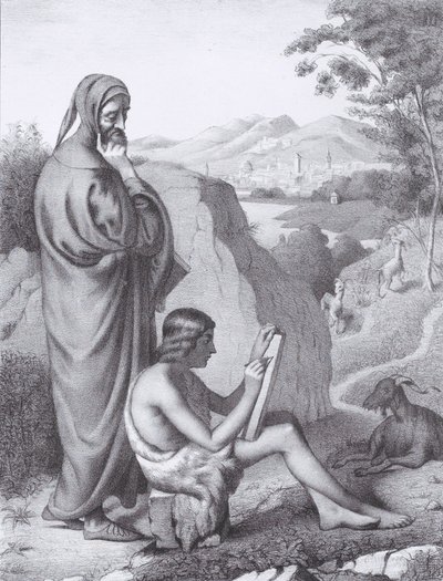Giotto en Cimabue, uit L