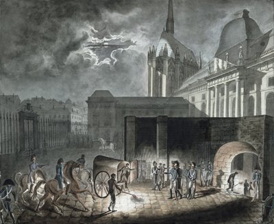 Overbrengen van gevangenen naar de Conciergerie, 26 mei 1804 door Armand de Polignac