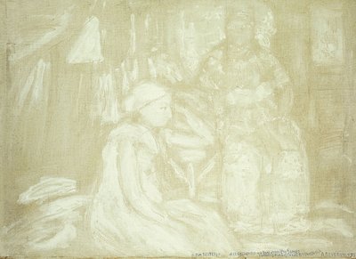Twee zittende figuren door Armando Reverón