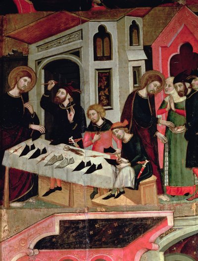 Sint Marcus geneest de hand van de schoenmaker Anianus, detail van het 