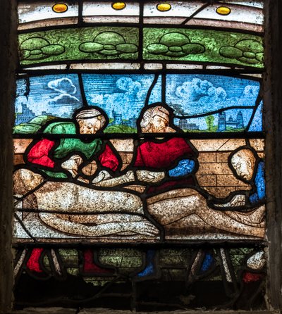 Kathedraal Sainte-Marie, Auch, Gers, 2018 (glas-in-loodraam) door Arnaud de Moles