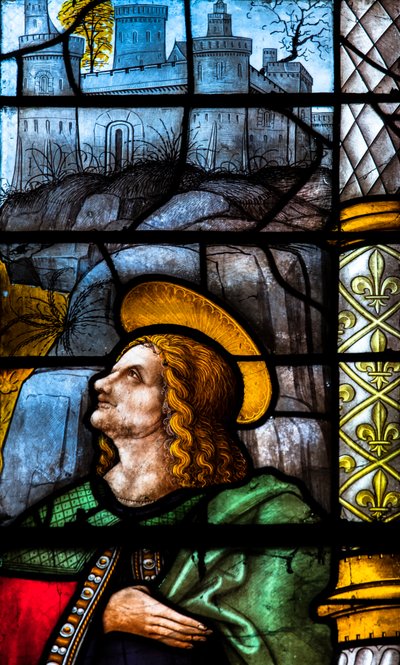 Kathedraal Sainte-Marie, Auch, Gers, 2018 (glas-in-loodraam) door Arnaud de Moles
