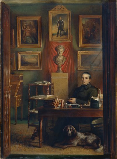 Portret van graaf Dmitry Petrovich Buturlin 1790-1849, 1851 door Arnold Abramovich Zelensky