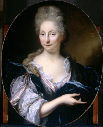 Portret van Margaretha van de Eeckhout, vrouw van Pieter van de Poel door Arnold Boonen