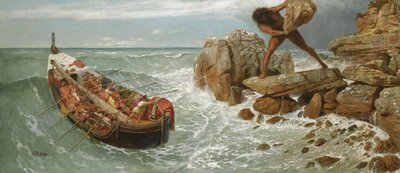 Odysseus en Polyphemus, 1896 door Arnold Böcklin