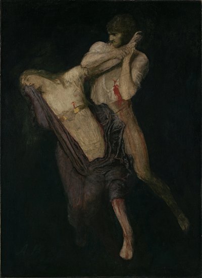 Paolo en Francesca, 1893 door Arnold Böcklin