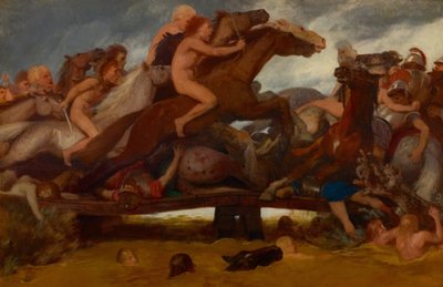 De Slag op de Brug door Arnold Böcklin