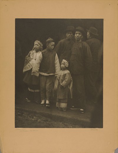 Gemengde menigte, oud Chinatown - San Francisco door Arnold Genthe