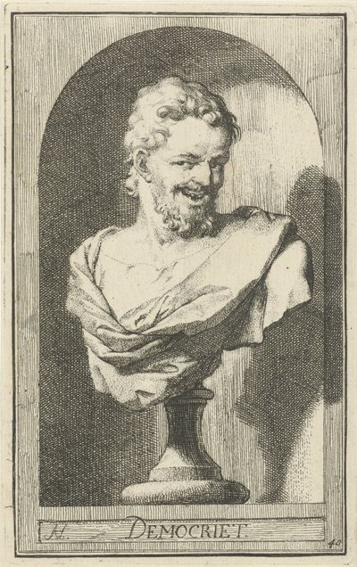 Borstbeeld van Democritus door Arnold Houbraken