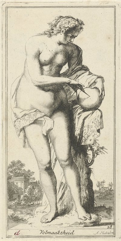 Personificatie van de volmaaktheid door Arnold Houbraken