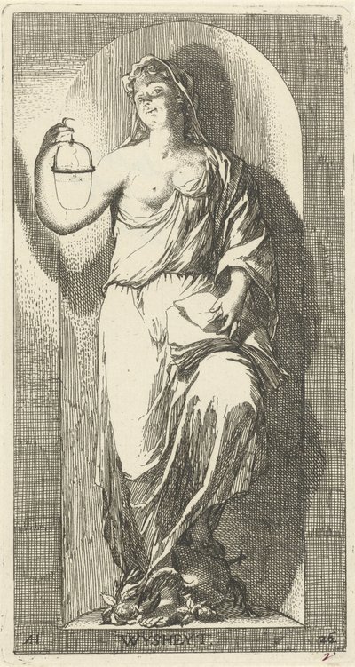 Personificatie van de wijsheid door Arnold Houbraken