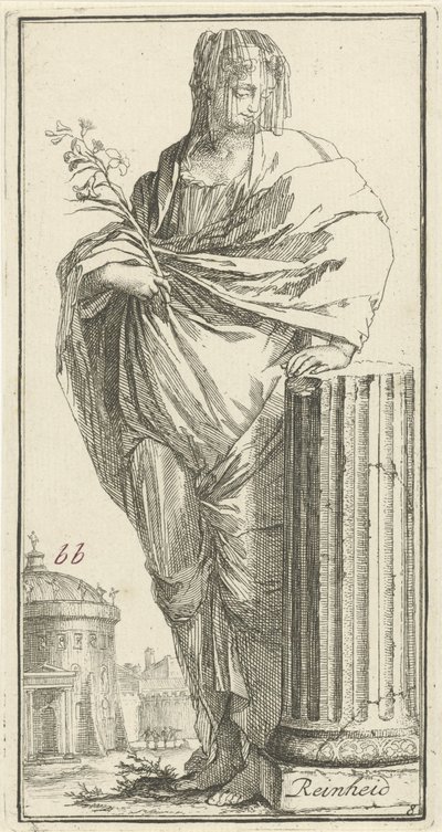 Personificatie van reinheid door Arnold Houbraken