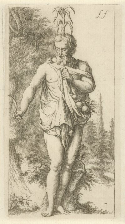 Priapus door Arnold Houbraken