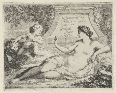 Venus bespied door een sater door Arnold Houbraken