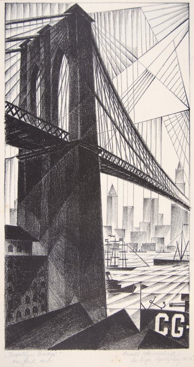 Brooklyn Bridge door Arnold Ronnebeck