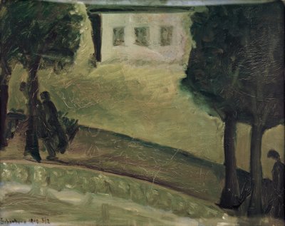 Nachtelijk landschap door Arnold Schönberg
