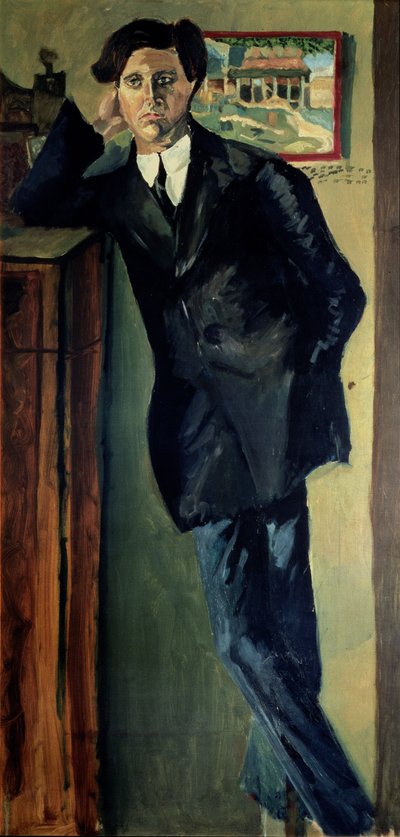 Portret van Alban Berg (1885-1935) door Arnold Schönberg