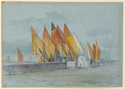 Langs een kanaal door Arnold William Brunner