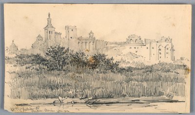 Château de Papes, Avignon door Arnold William Brunner