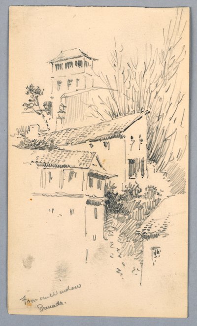 Vanuit ons raam Granada door Arnold William Brunner