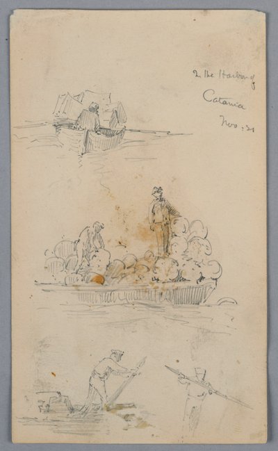 In de haven van Catania door Arnold William Brunner