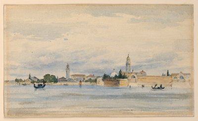Oude begraafplaats, Venetië door Arnold William Brunner