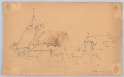 Schets van Chenonceaux door Arnold William Brunner