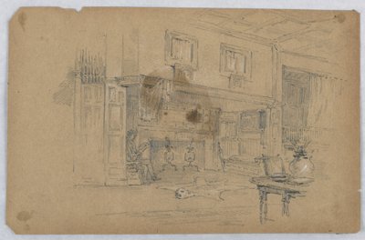 Schets van Grote Kamer door Arnold William Brunner