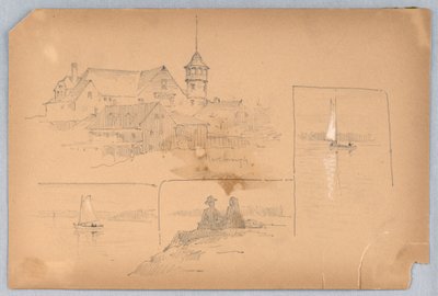 Schetsen in Marlborough door Arnold William Brunner