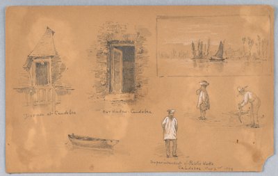 Schetsen in Canebec door Arnold William Brunner