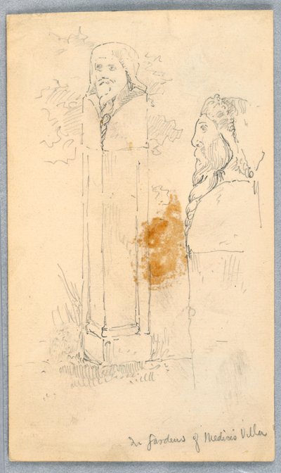 Schetsen van Stenen Bustes door Arnold William Brunner