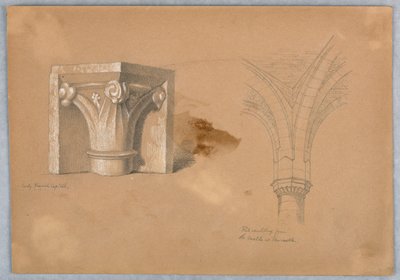 Twee Studies van Architectonische Details door Arnold William Brunner