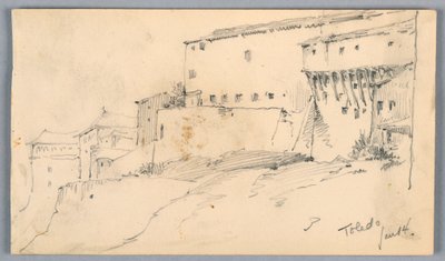 Muren in Toledo door Arnold William Brunner
