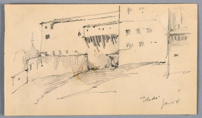 Muren in Toledo door Arnold William Brunner