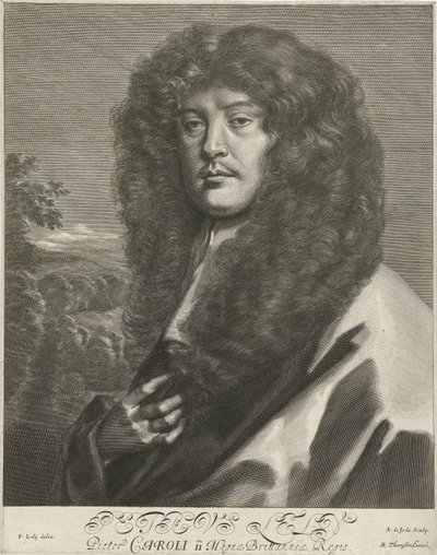 Portret van Sir Peter Lely door Arnold de Jode