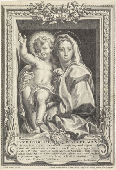 Maria met het Christuskind door Arnold van Westerhout
