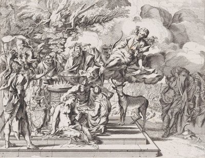 Het offer van Iphigenia door Arnold van Westerhout.
