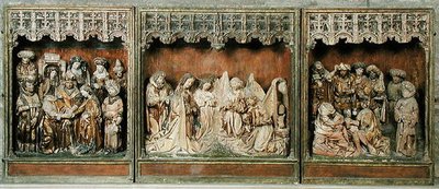 Altaarstuk, van Kalkar, Neder-Rijn, c.1483 door Arnt von Zwolle