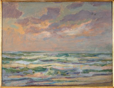 Marina, ca. 1910 (olieverfschilderij) door Aroldo Bonzagni