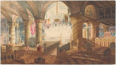 Kerkinterieur door Aron Wallick
