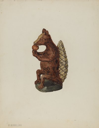 Pa. Duitse Eekhoornfiguur door Arsen Maralian
