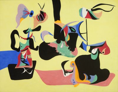 Tuin in Sotsji door Arshile Gorky