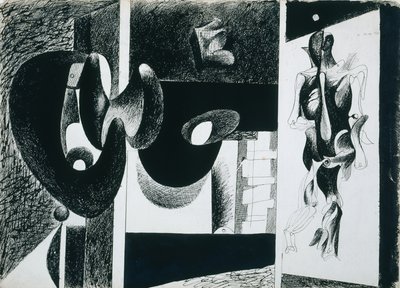 Nacht, Enigma en Nostalgie door Arshile Gorky
