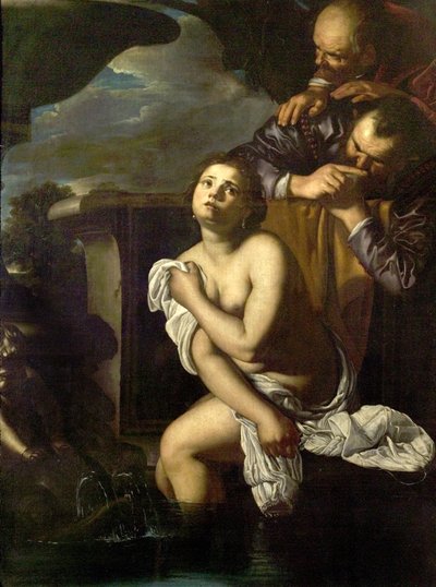 Susanna en de ouderlingen door Artemisia (attr.to) Gentileschi