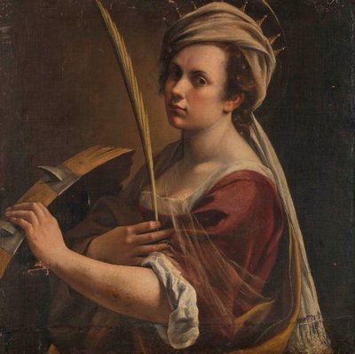Zelfportret als Sint-Catharina van Alexandrië, c.1616 door Artemisia Gentileschi