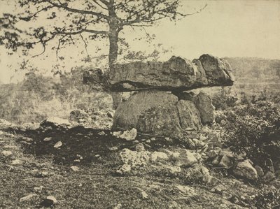 Dolmen, Cap del Puetch, Ariège, Frankrijk door Arthur A. Taylor