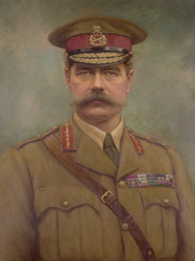 Portret van Lord Kitchener door Arthur Alfred Davis