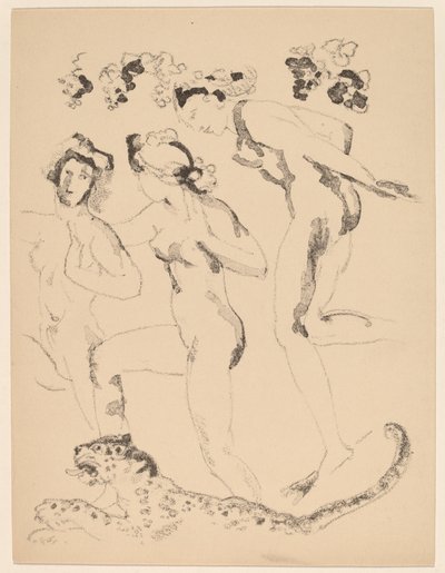 Bacchanten door Arthur B. Davies